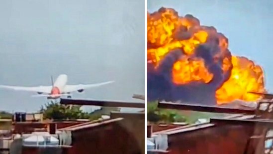 Plane crashed near Ahmedabad airport