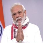 New Delhi: Prime Minister Narendra Modi addresses the nation on the issues related to COVID-19 and existing lockdown, in New Delhi on Apr 14, 2020. The PM on Tuesday commended people of the nation for celebrating festivals by staying at home during the lockdown period. In his address to the nation, Modi announced that based on the suggestions of the state governments and experts, the nationwide lockdown has been extended till May 3. Earlier, a 21-day lockdown was imposed in the country which was in effect till today. (Photo: IANS)